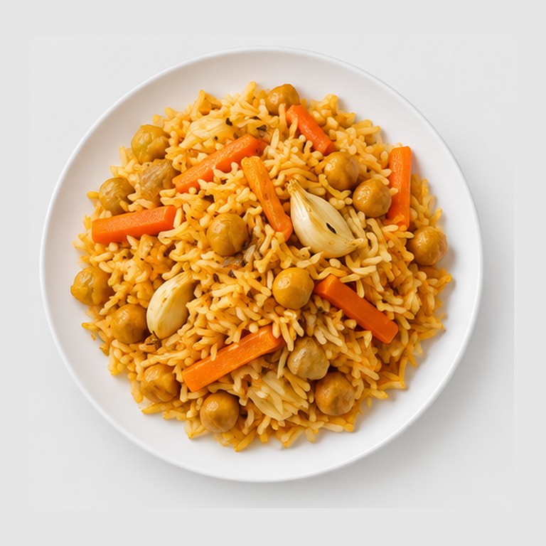 Plov Végétarien (Riz Pilaf aux Carottes)