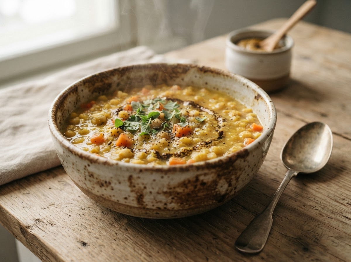 Soupe aux pois verts façon hernekeitto