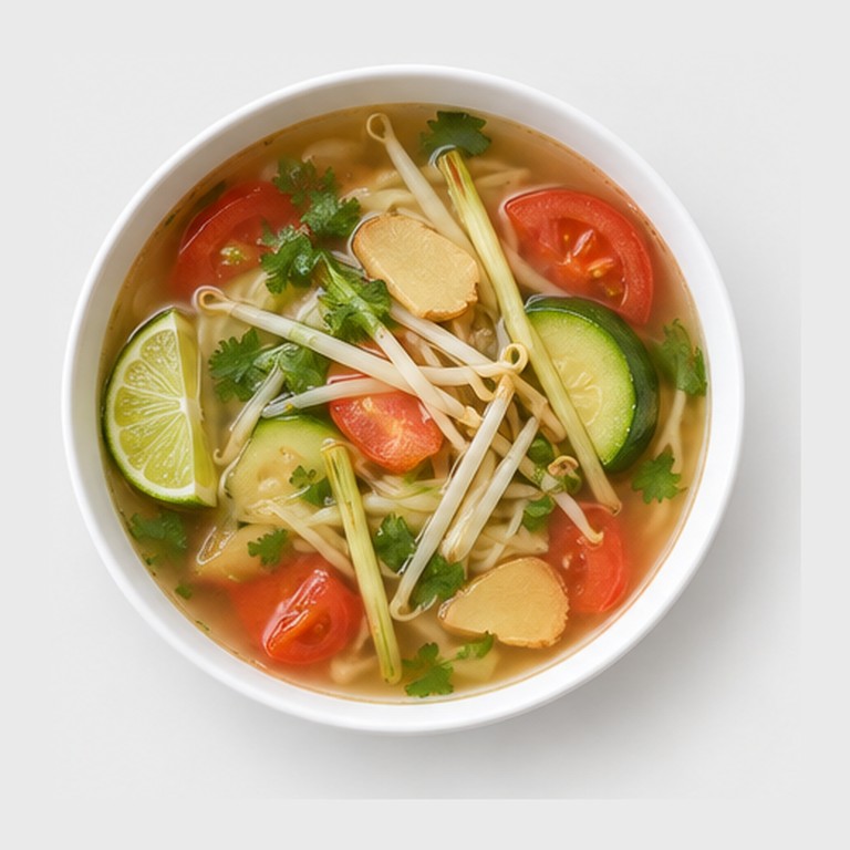 Soupe aigre-douce aux légumes façon sngao machu
