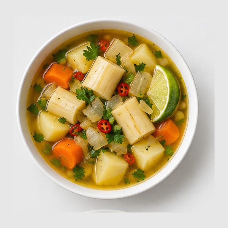 Soupe épicée des Bahamas façon souse végétarien au citron vert