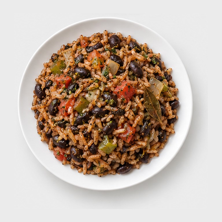 Riz noir aux haricots noirs façon moros y cristianos