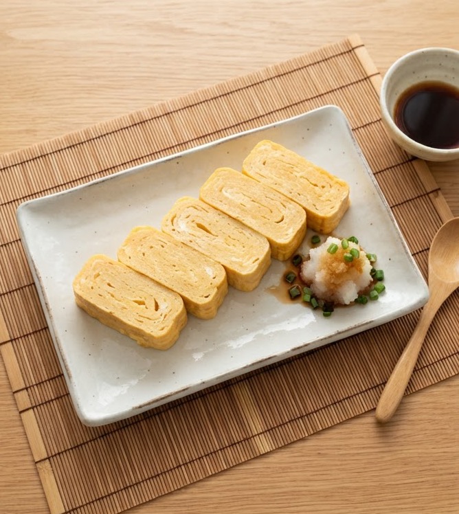 Omelette roulée japonaise façon tamagoyaki