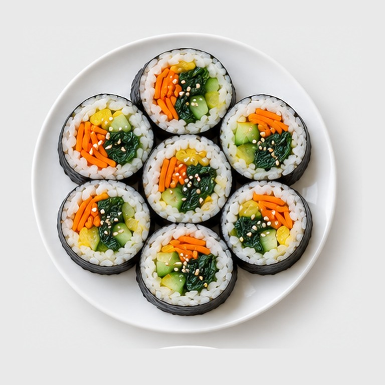 Rouleaux sushi coréens façon kimbap aux légumes