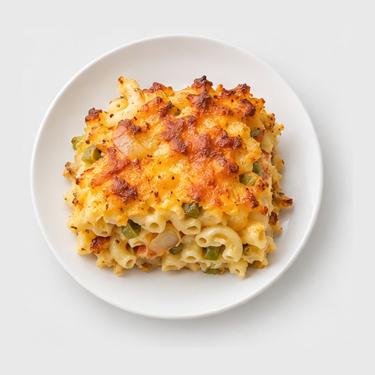 Gratin de pâtes barbadien façon macaroni pie