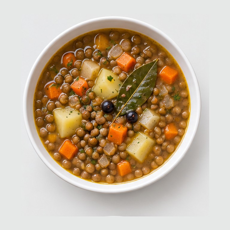 Soupe aux lentilles allemande façon linsensuppe