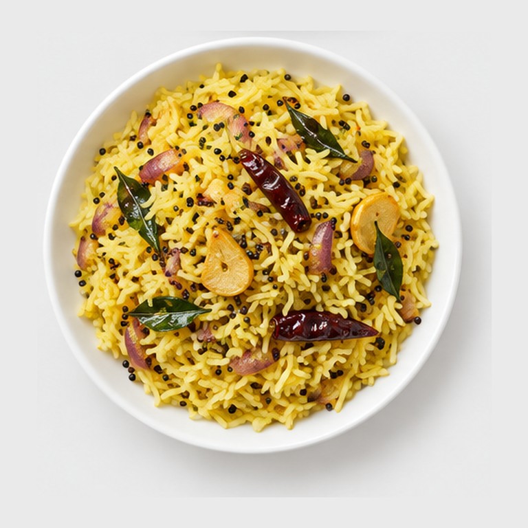 Riz tempéré aux épices indiennes façon tadka chawal