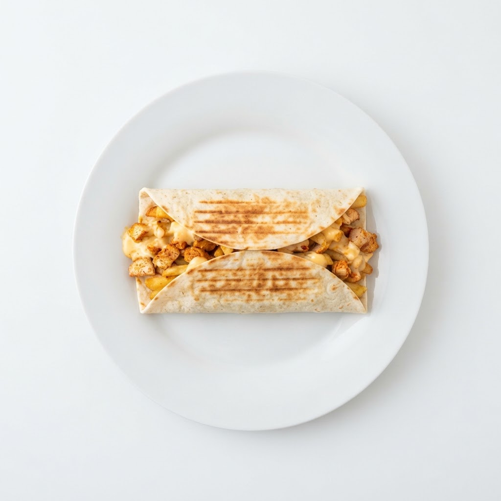 Tacos maison recette au poulet, sauce fromagère