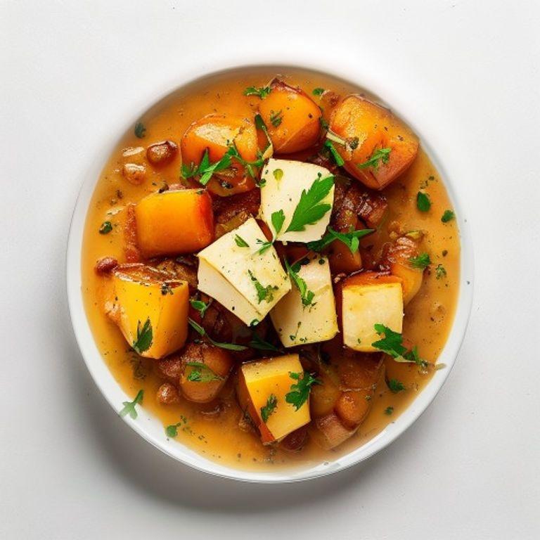 Curry de patate douce et pois chiches