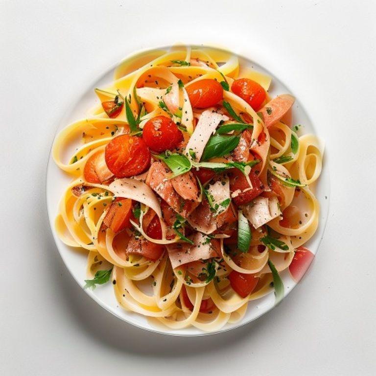 Pâtes au thon et tomates cerises
