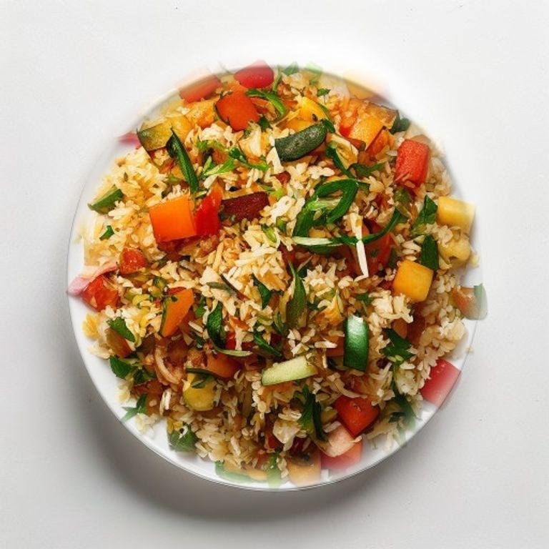 Riz sauté aux légumes