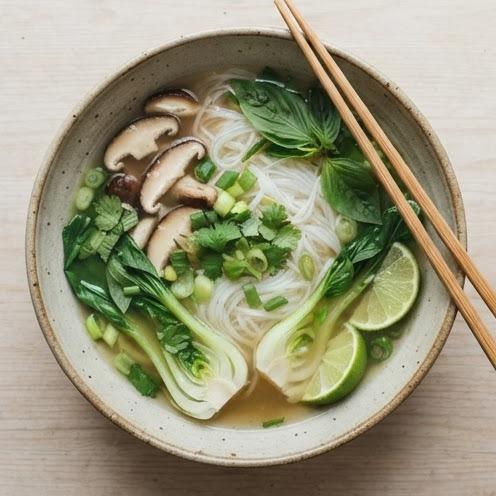 Soupe de vermicelles végétarienne façon bún chay