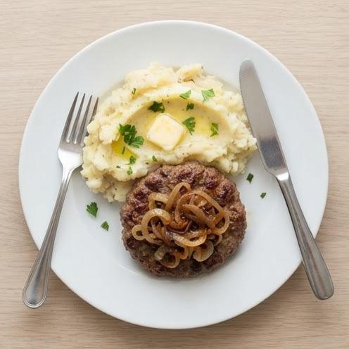 Steak haché et purée