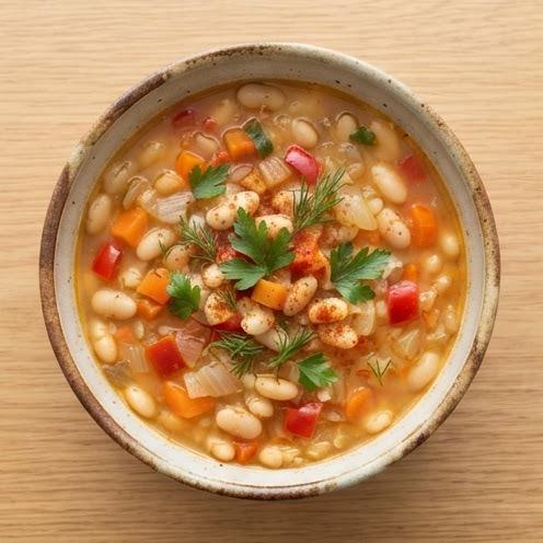 Soupe de haricots blancs façon bob chorba