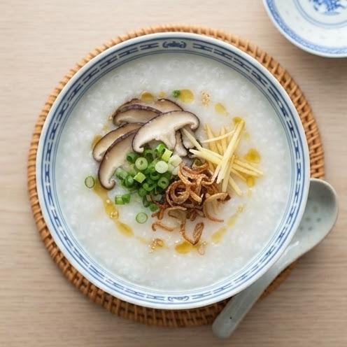 Congee de riz aux légumes façon zhou