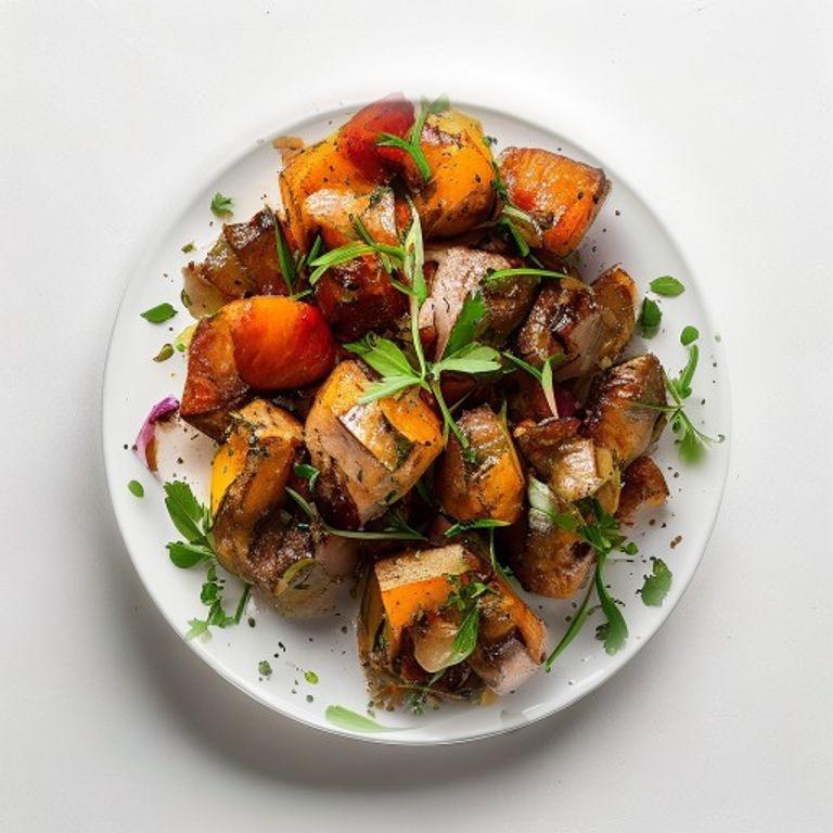 Bœuf haché, poivron, artichauts et basilic