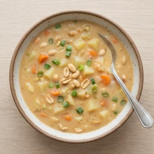 Soupe aux cacahuètes façon sopa de maní