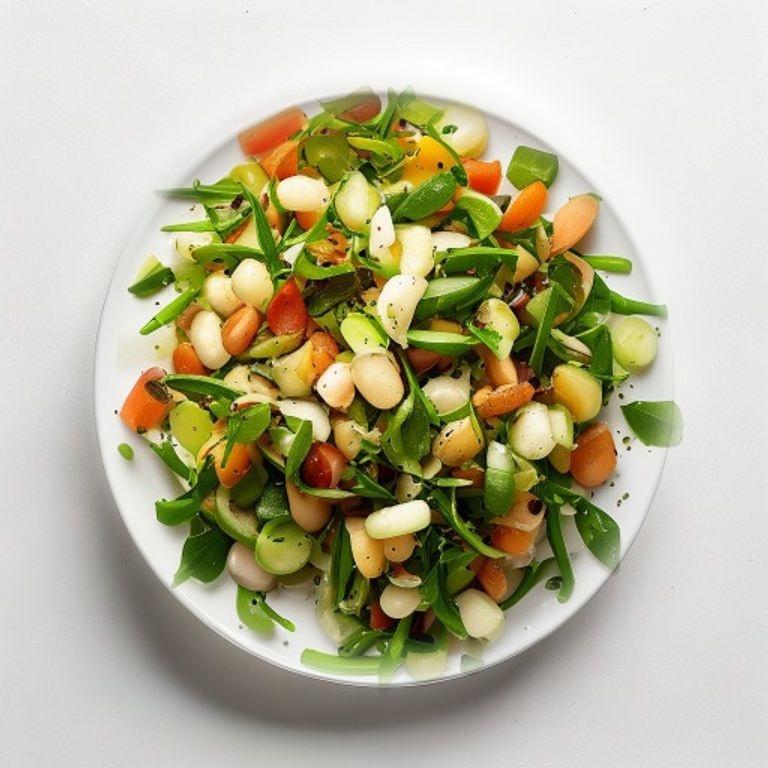 Salade de haricots verts et noisettes