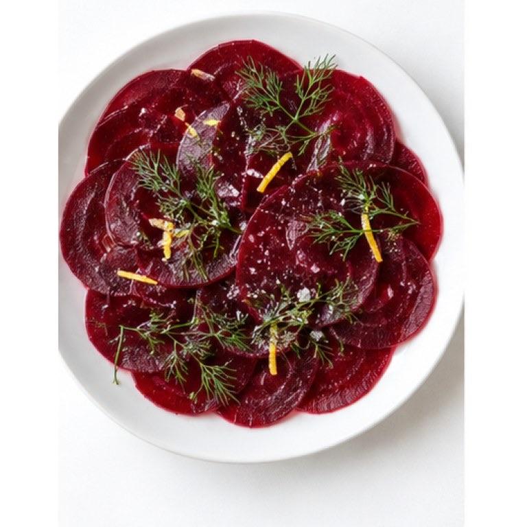 Betterave marinée scandinave façon gravlax végétarien